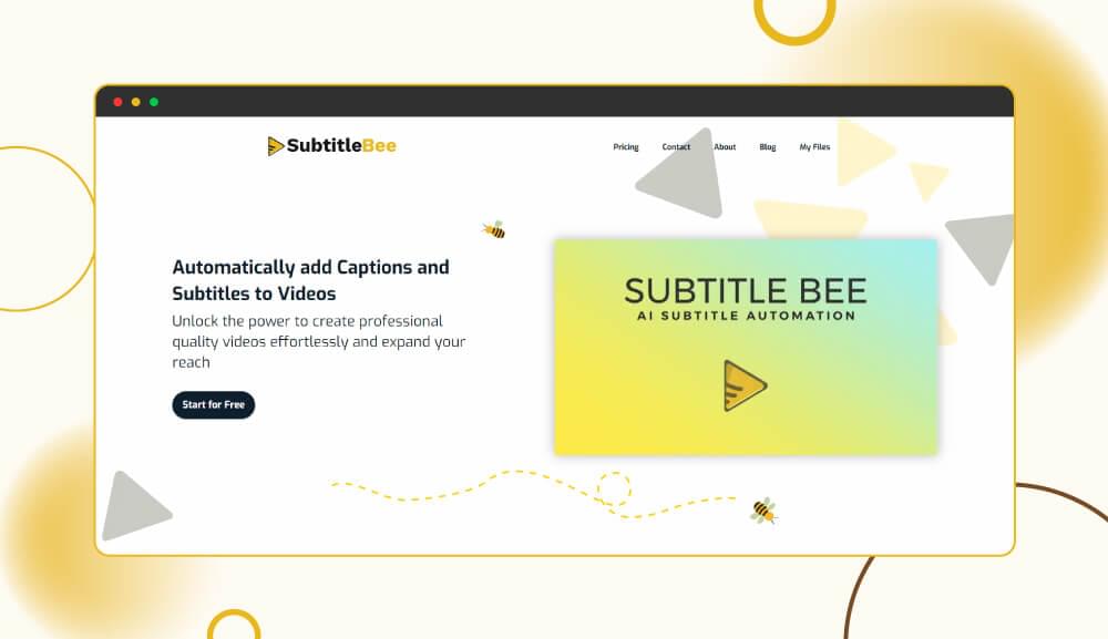 SubtitleBee home page