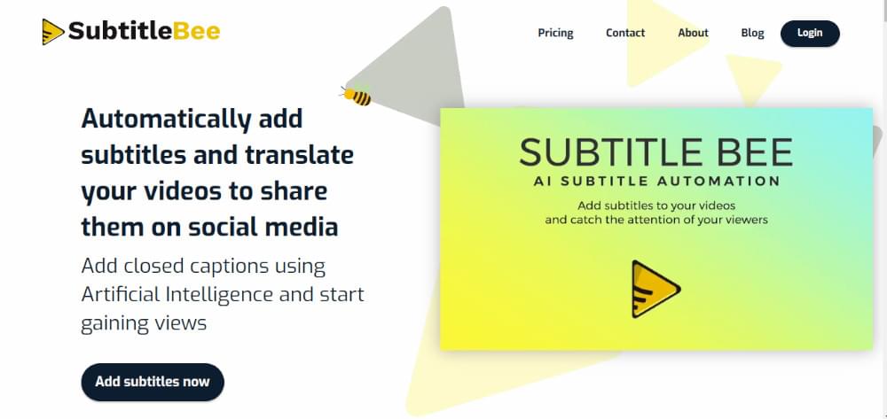 SubtitleBee, the most popular YouTube video transcript generator