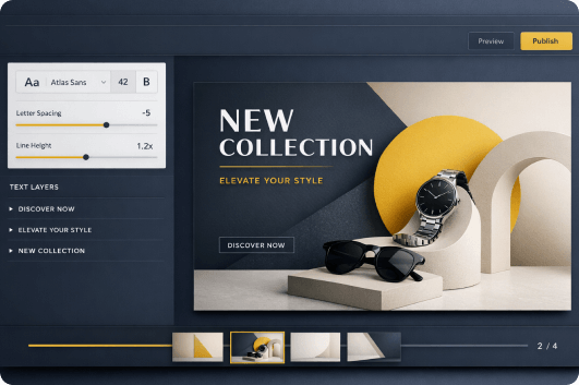 Set text durations on video