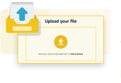 Step one: upload video file