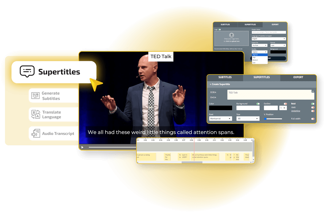 SubtitleBee editor dashboard