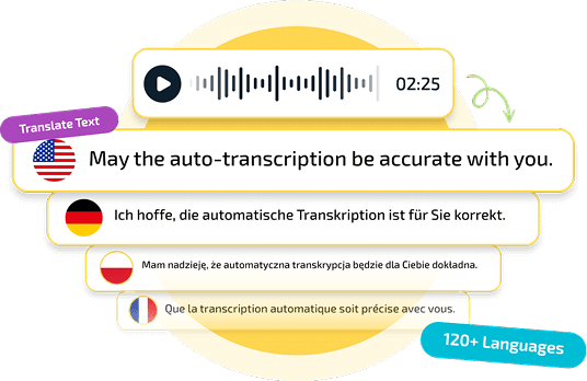 Transcribe and translate audio