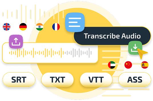 Transcribe audio in multiple formats