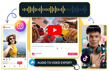 Transform audio into video