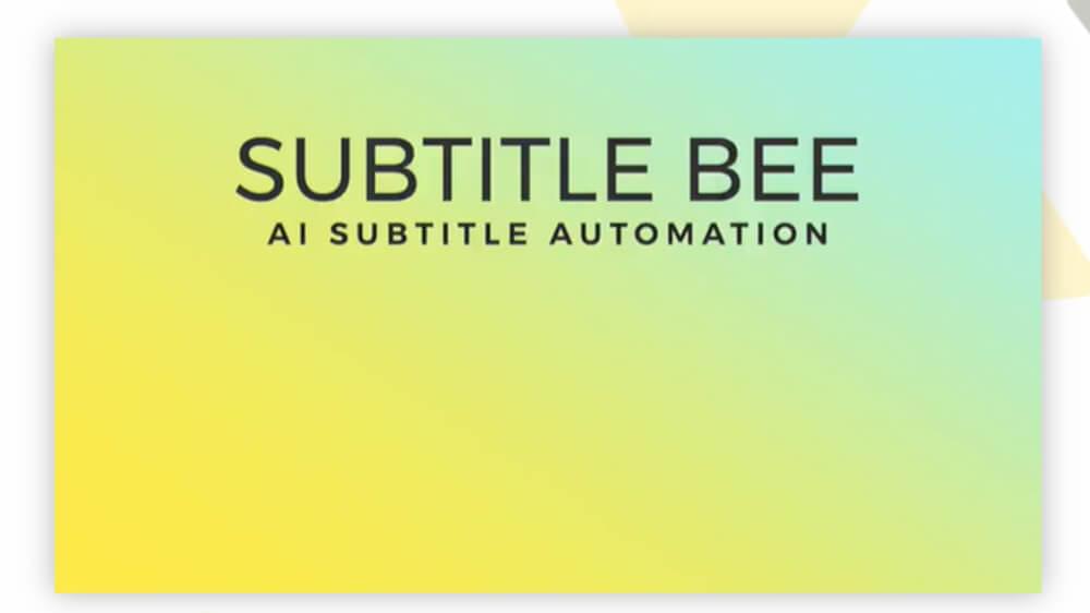 Subtitlebee Hero Image