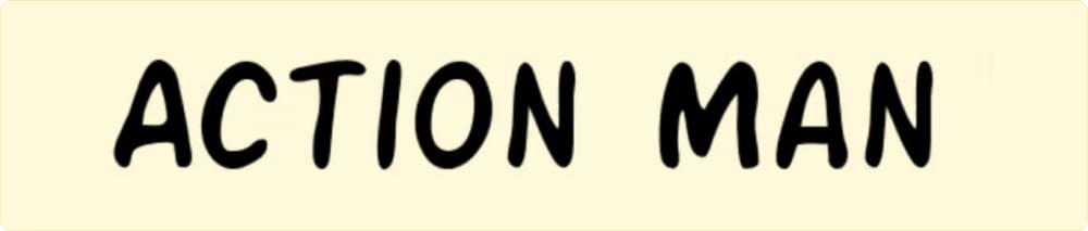 Action Man Anime Font Action Man Anime Font