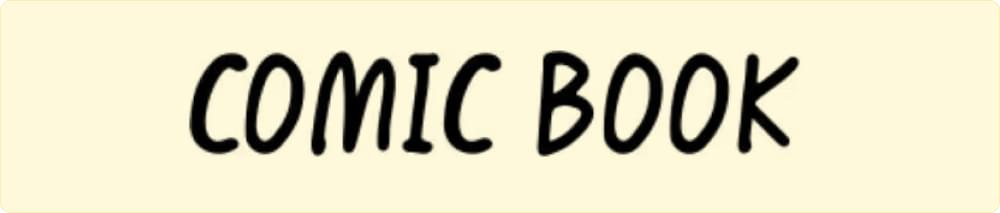 Comic Book Anime Font