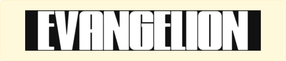 Evangelion Anime Font Evangelion Anime Font