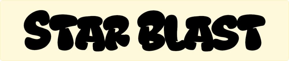 Star Blast Anime Font Star Blast Anime Font