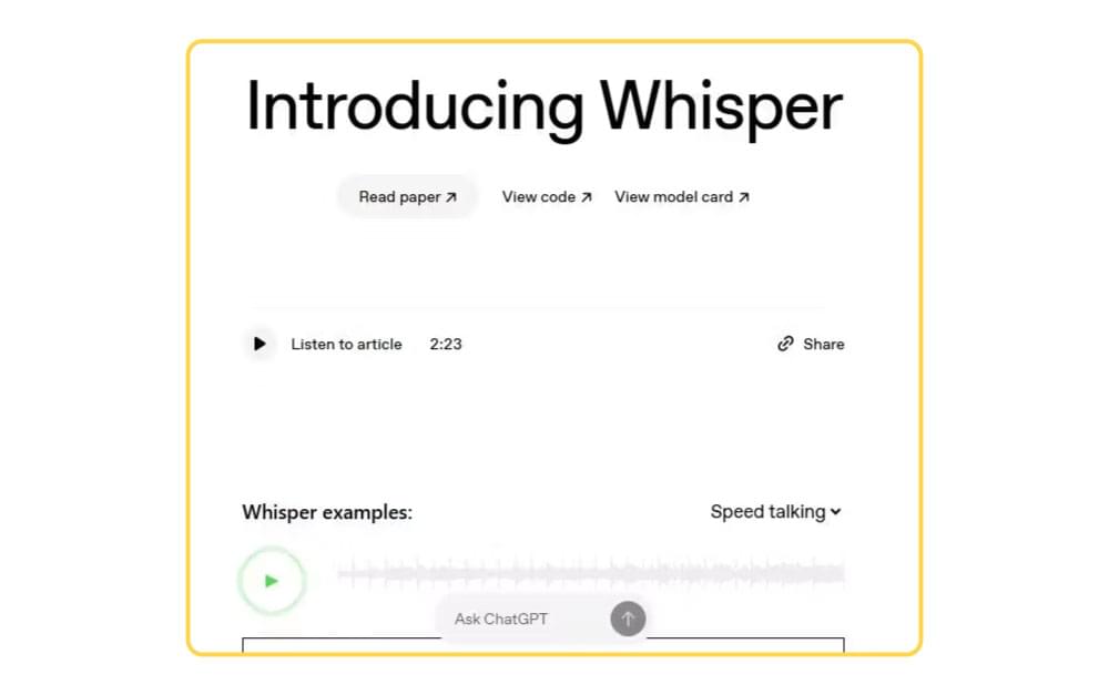 OpenAI Whisper OpenAI Whisper
