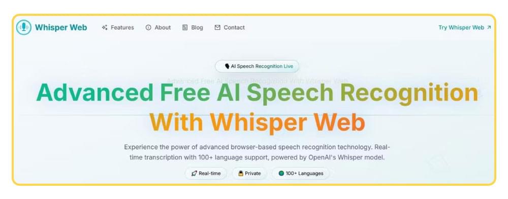 Whisper Web Whisper Web
