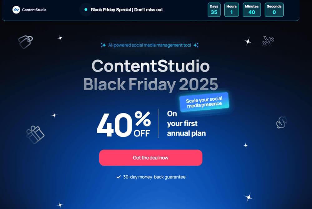 ContentStudio BFCM Deal