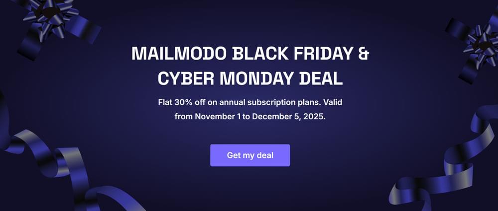Mailmodo Black Friday Offer