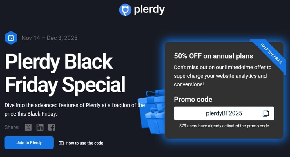 Plerdy BFCM Deal