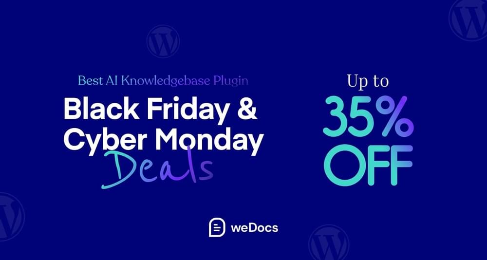 weDocs Black Friday Deal Banner