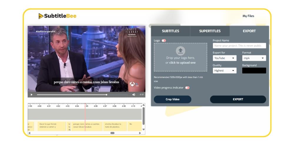 Export Subtitled Video Export Subtitled Video
