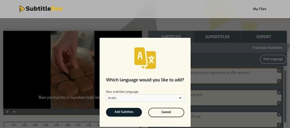 Translate English to Arabic Subtitles