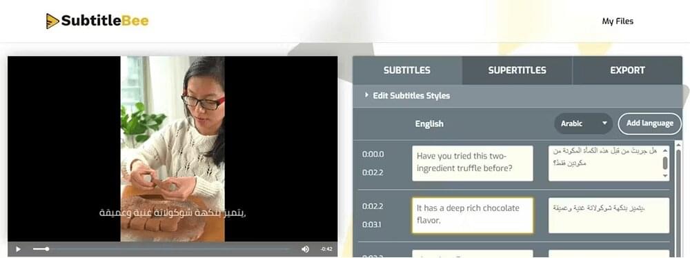 View English and Arabic Subtitles