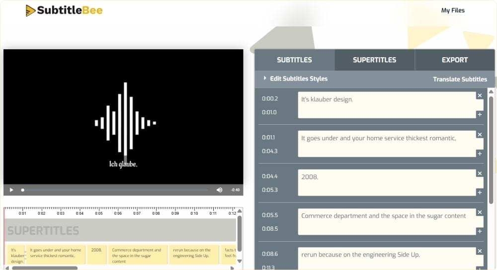 View Audio Transcription View Audio Transcription