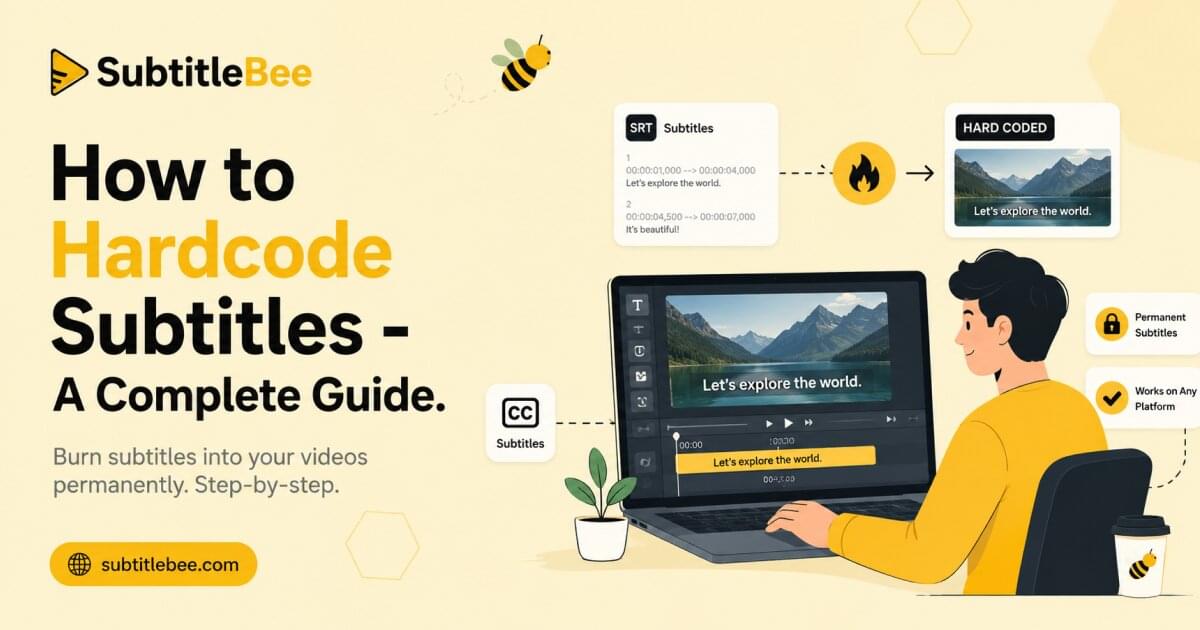 How to hardcode subtitles? A complete guide for 2026