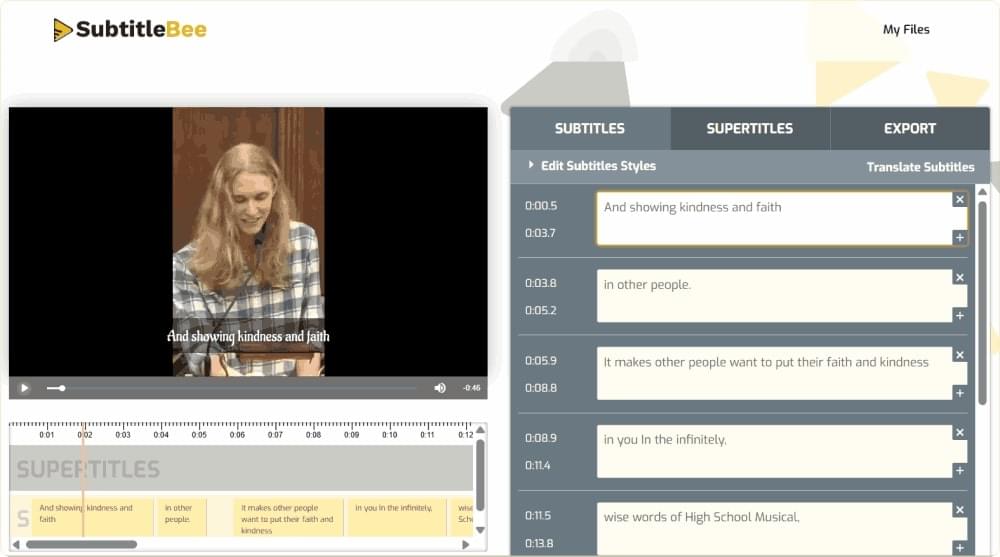 View Subtitles