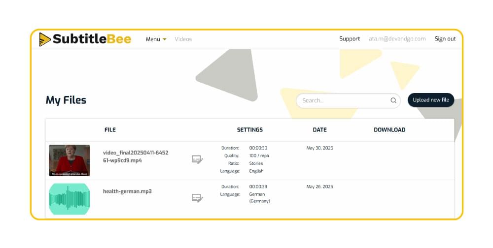 Access SubtitleBee Dashboard Access SubtitleBee Dashboard