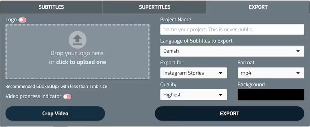 Export and Download Video Export and Download Video