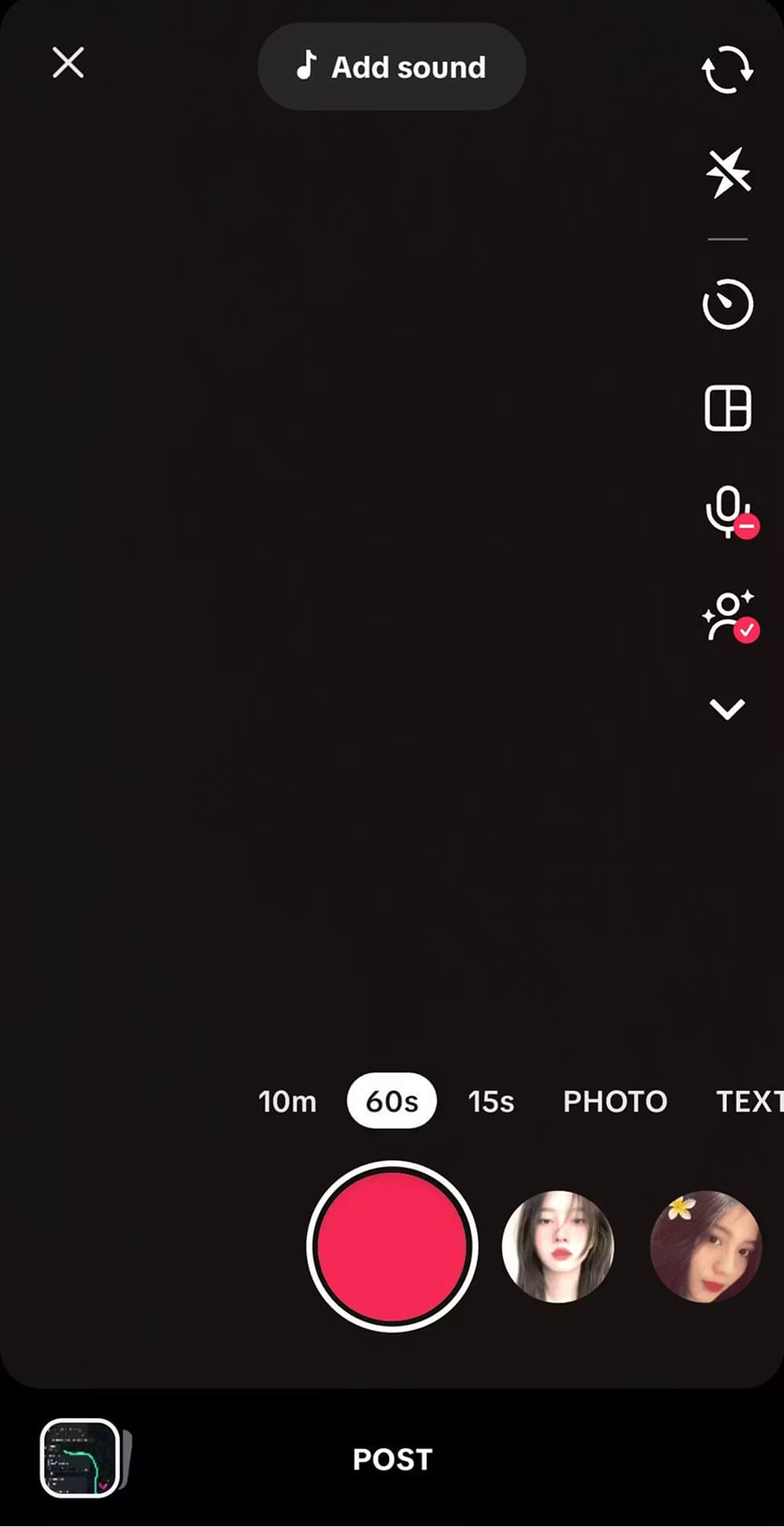 Record or Upload TikTok Video Record or Upload TikTok