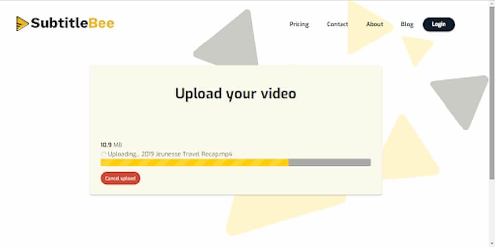 Upload your video