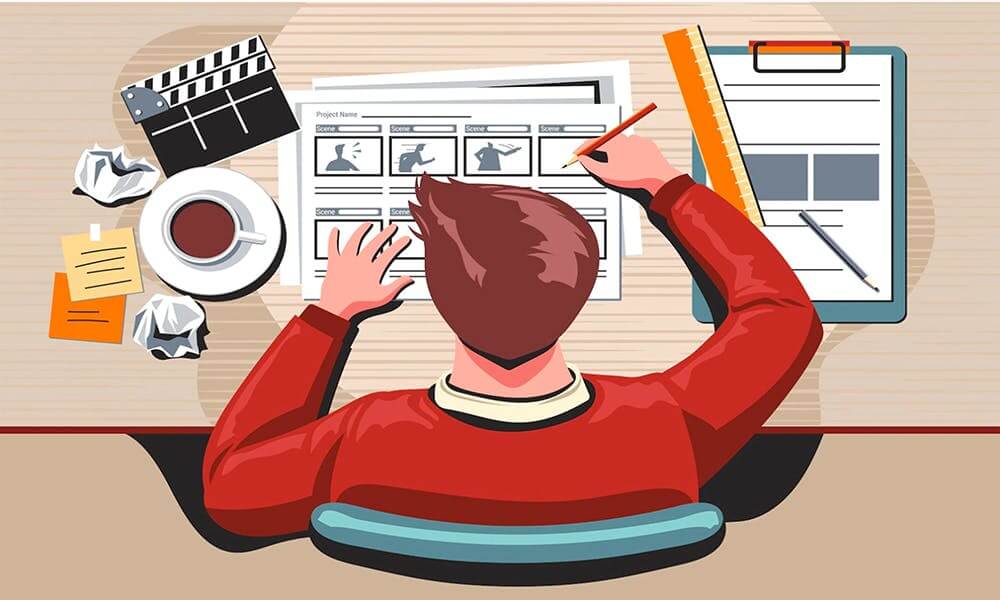 Storyboarding is a process of visual curation that helps to create videos
