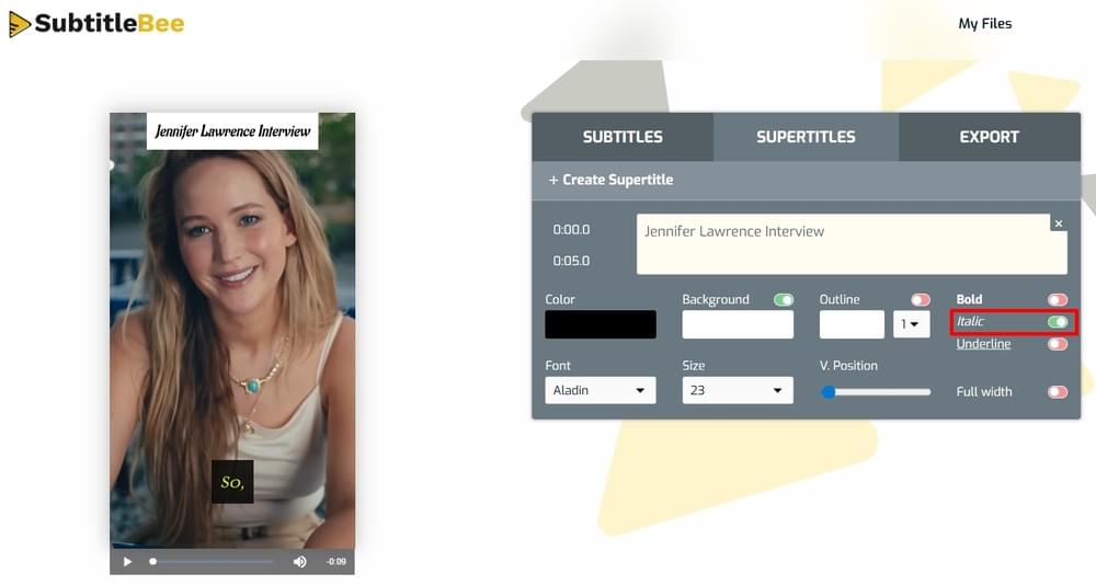 Add Italic Text to Instagram