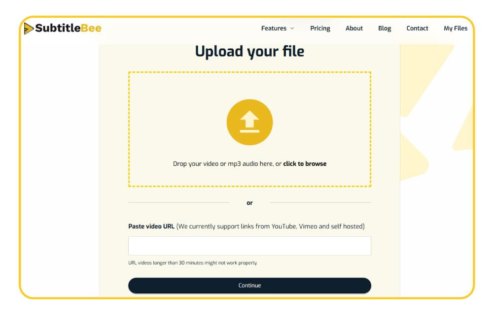 Upload Your Audio File Upload Your Audio File