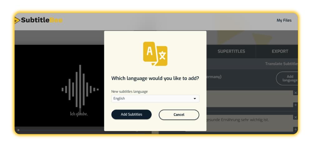 Translate German Audio to English Translate German Audio to English