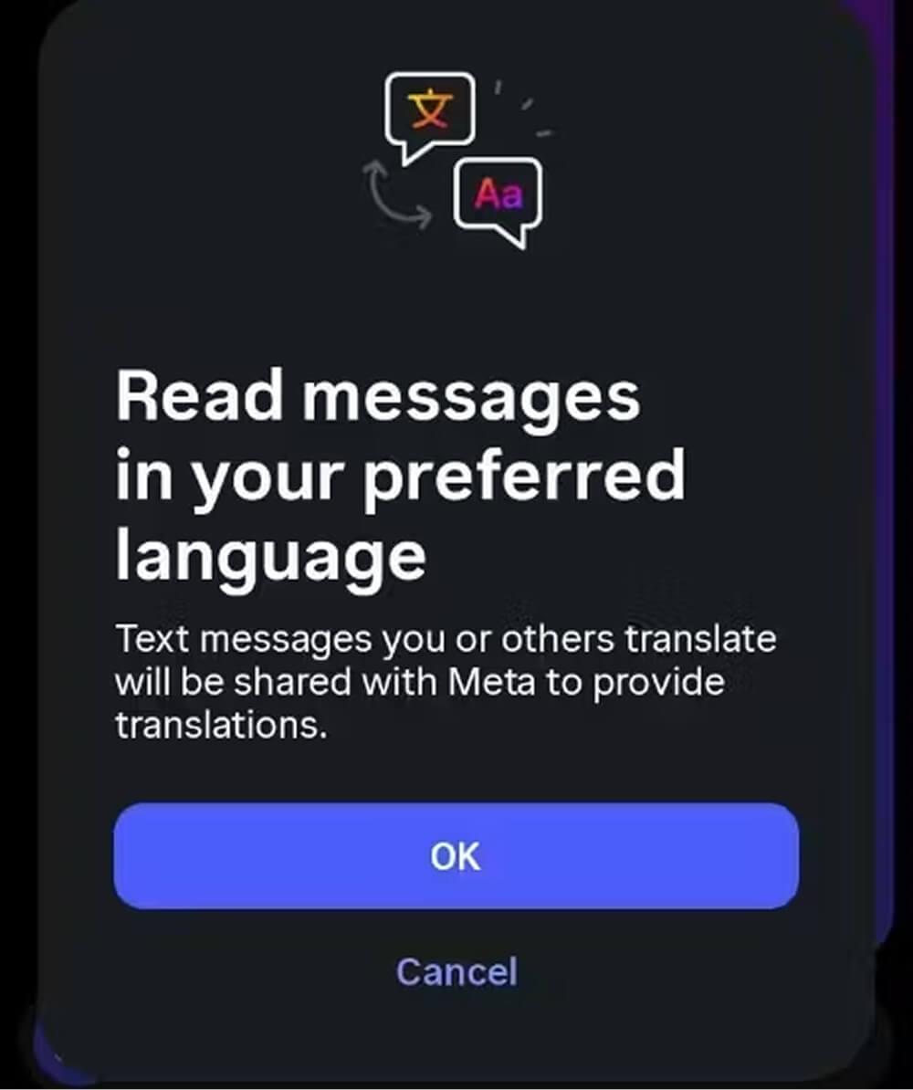 Translate Instagram Message