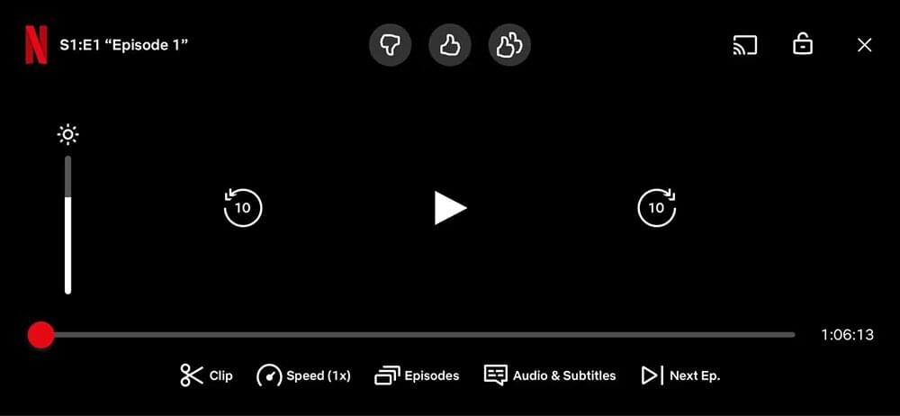 Open Netflix Subtitle Settings on Mobile App