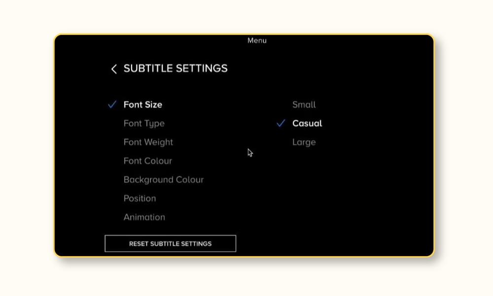 how to customize subtitles on paramount plus