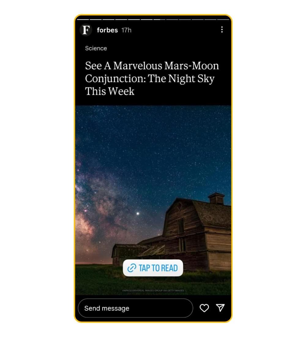 Instagram Story Example Instagram Story Example