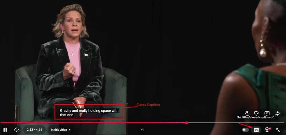 Closed Captions on YouTube