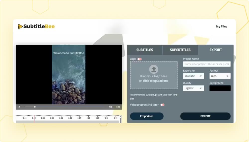 SubtitleBee Export Options