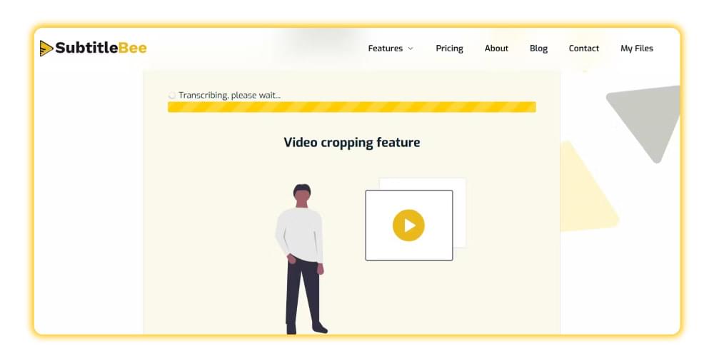 Wait for SubtitleBee transcribing