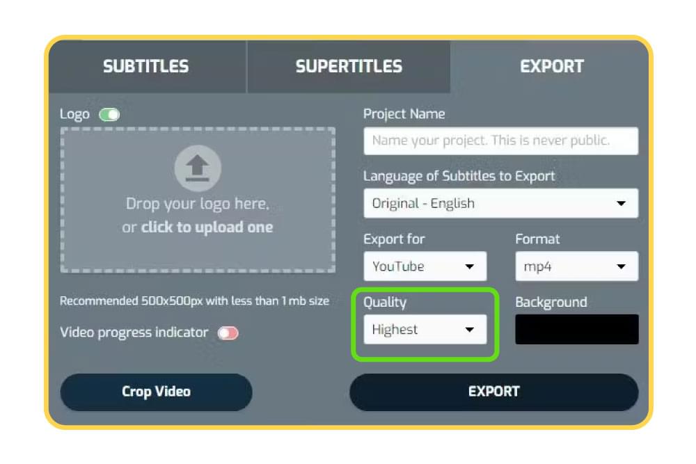 SubtitleBee Video Export SubtitleBee Video Export