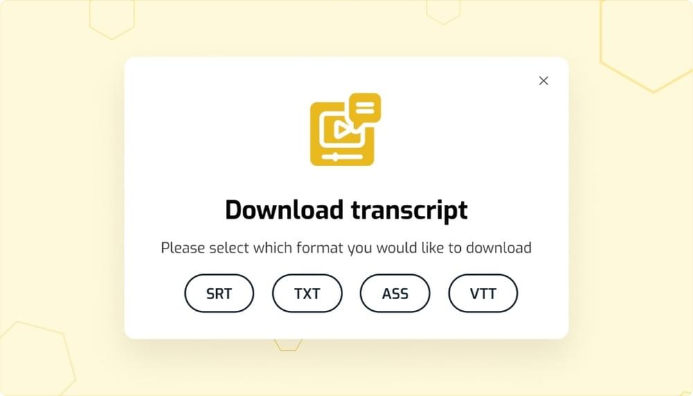 Download Transcript Option