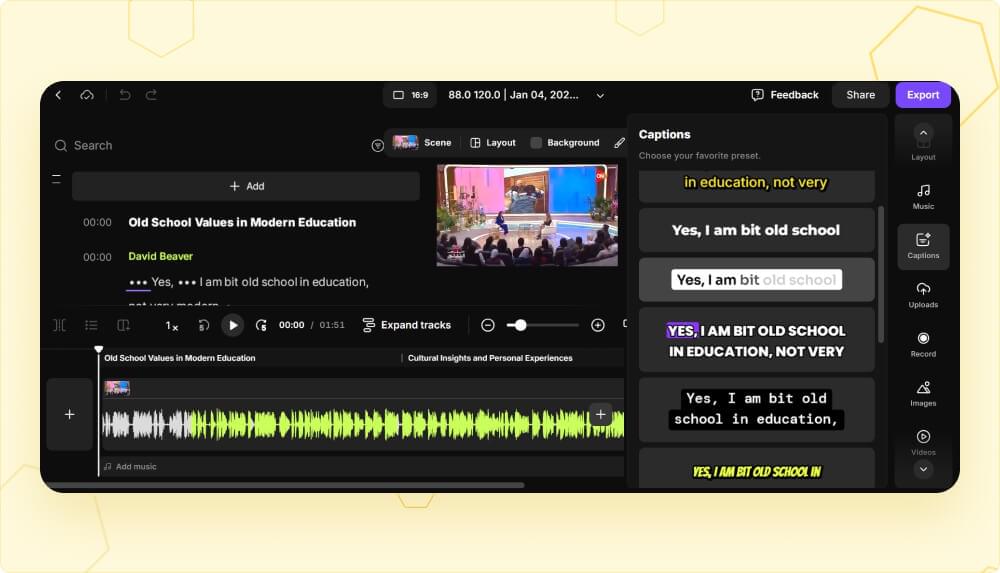 Riverside FM Caption Style