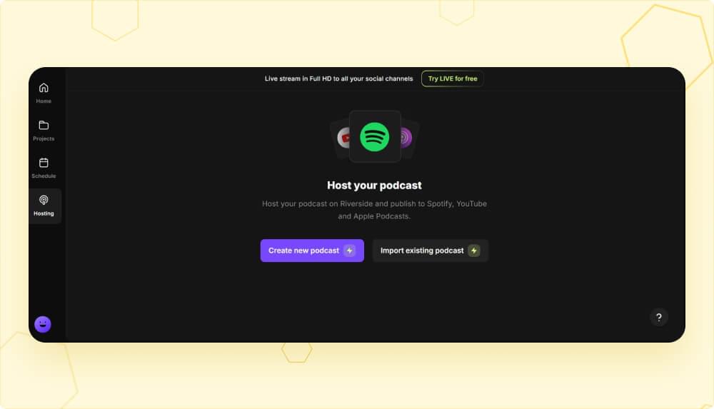 Riverside FM Podcast Options